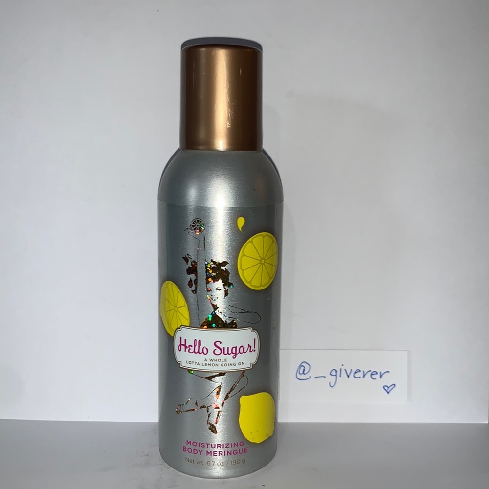Hello Sugar Lemon Meringue Body Mousse 🍋🧁